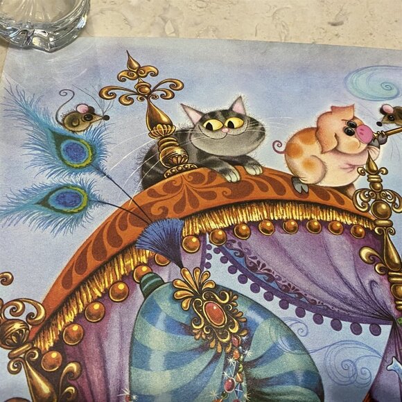 Vintage Cartoon George Buckett Art Poster Print Animals Whimsical Elephant Pig - Picture 9 of 10